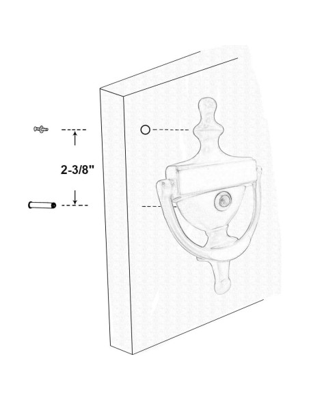 Agujero de puerta de latón QCAA con visor 160 bronce veneciano
