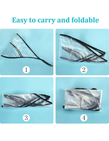 Gorros de Lluvia Reutilizables SATINIOR 6 Pcs para Mujeres