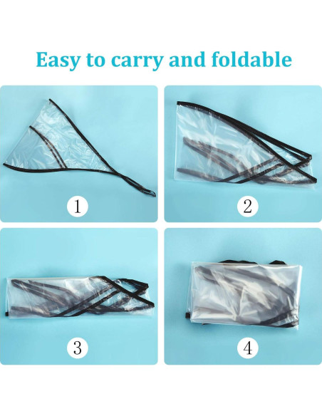 Gorros de Lluvia Reutilizables SATINIOR 6 Pcs para Mujeres