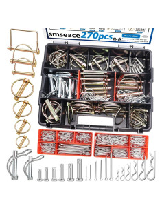 Kit de 270 Pasadores de Enganche smseace para Remolques y Jardín