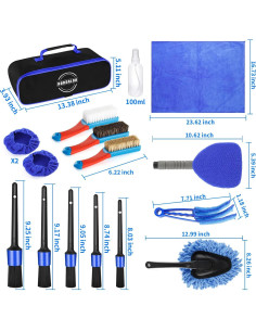 Kit de Limpieza de Interior de Coche HORDALOR 17 Piezas 2