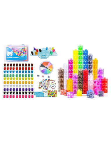 100 Osos Translúcidos para Conteo y Clasificación Odoorgames