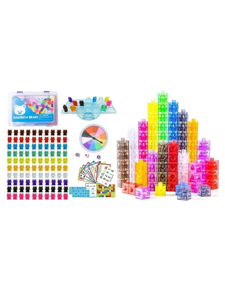 100 Osos Translúcidos para Conteo y Clasificación Odoorgames