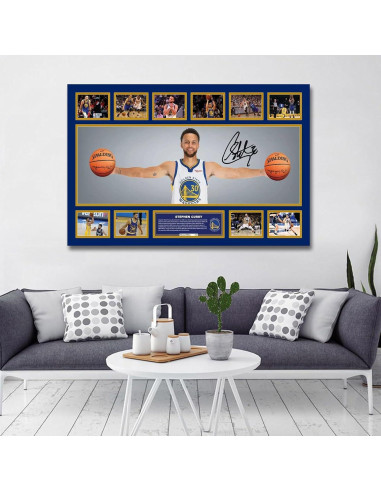 Póster Firmado Stephen Curry 20x30 cm Decoración Infantil