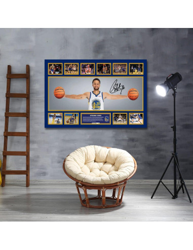 Póster Firmado Stephen Curry 20x30 cm Decoración Infantil