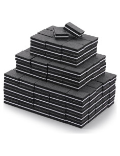 200 Piezas Mini Bloques Pulidores de Uñas 100/180 Grano - Negro