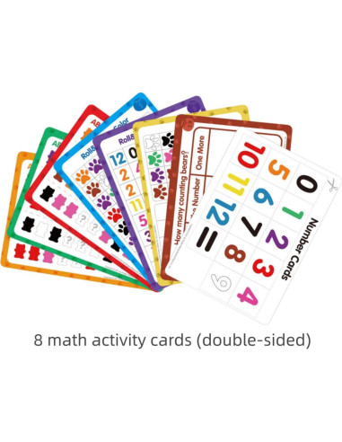 100 Osos Translúcidos para Conteo y Clasificación Odoorgames