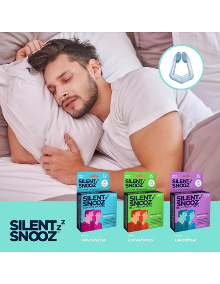 Clip Nasal Anti-Ronquidos Silent Snooz Eucalipto - Reutilizable