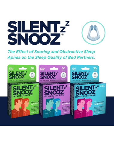 Clip Nasal Anti-Ronquidos Silent Snooz Eucalipto - Reutilizable