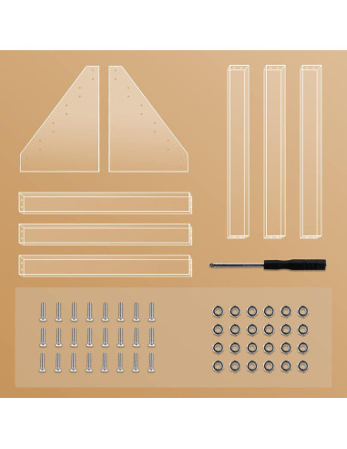 Organizador de Esmaltes de Uñas Benbilry Acrílico 6 Niveles 72 Botellas