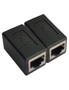 Acoplador RJ45 Hembra a Hembra DEFACE Cat8 Cat7 Cat6 Cat5e - Paquete de 2