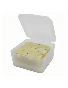 Estuche de Jabón de Viaje Vonpri Cuadrado Transparente 10.9cm