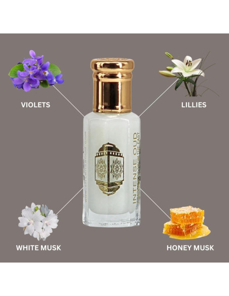 Aceite de Perfume Intense Oud Musk Tahara 12ml Sin Alcohol