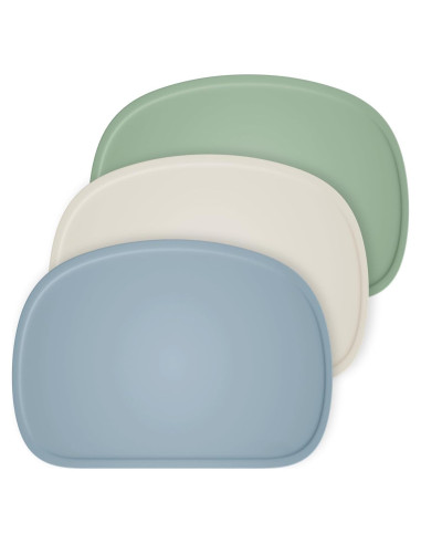 Conjunto de 3 Manteles de Silicona Cuddle Campus Antideslizantes