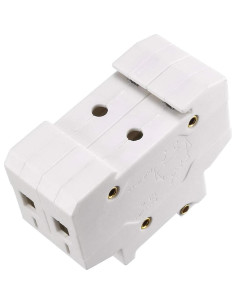 Soporte de Fusible 2 Polos uxcell RT18-32 10x38mm DIN 2