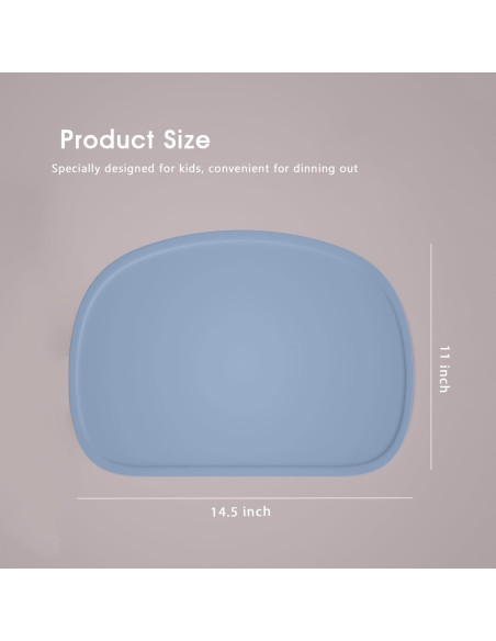 Conjunto de 3 Manteles de Silicona Cuddle Campus Antideslizantes