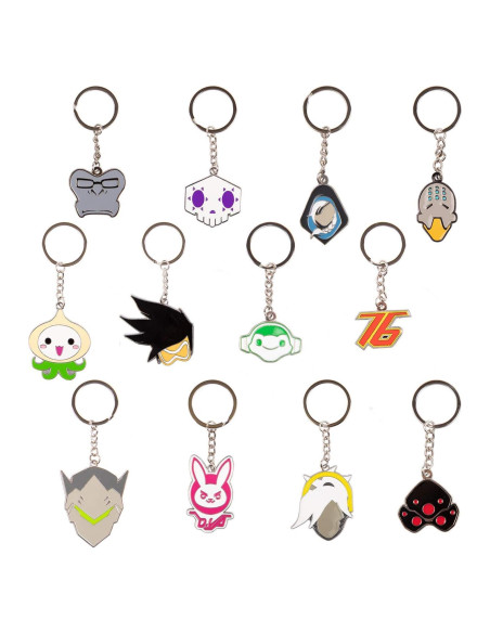 Llavero de Metal Esmalte Overwatch SCS Direct - Set 12 Piezas Llavero de Metal Esmalte Overwatch SCS Direct - Set 12 Piezas