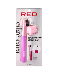 Cepillo para Cabello Red by Kiss 3 en 1 con Fijador de Bordes 2