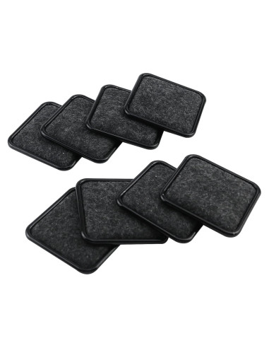 Deslizadores de Muebles Geesatis 8 Pcs Cuadrados 4.8x4.8 cm