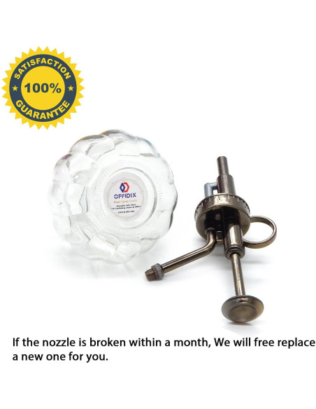 Botella Pulverizadora de Vidrio OFFIDIX 200 ml 16 cm Vintage