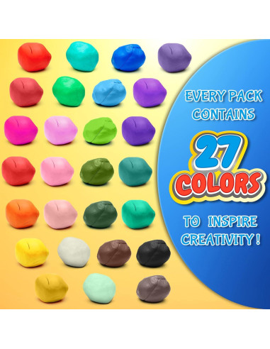 Arcilla Secada al Aire ESSENSON 27 Colores para Niños