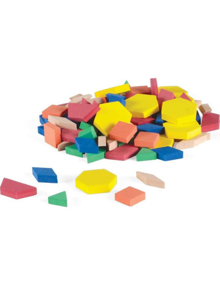 Bloques de Patrón de Espuma hand2mind - Juego de 100 Formas 3D