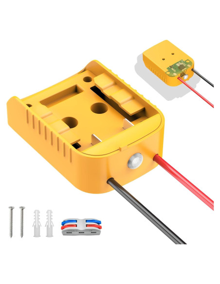 Adaptador de Batería Kzreect 20V con Interruptor y Protección