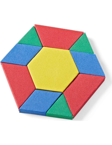 Bloques de Patrón de Espuma hand2mind - Juego de 100 Formas 3D