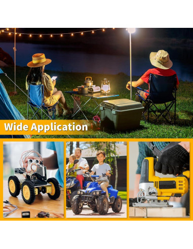 Adaptador de Batería Kzreect 20V con Interruptor y Protección