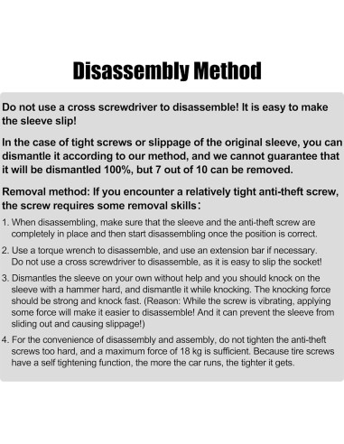 Llave de Tuerca de Bloqueo de Rueda Antirrobo X AUTOHAUX 041 para BMW