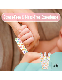 Lima de Uñas para Bebé ZMOI - Suave y Colorida 9cm 2