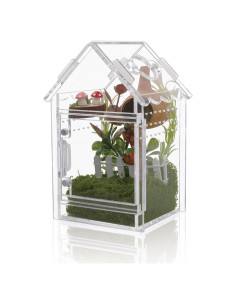 Terrario Acrílico para Arañas y Reptiles Bo-yiti - 8x8x14cm