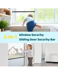 Barra de Seguridad POKUSI para Puertas Correderas 43-127 cm 2