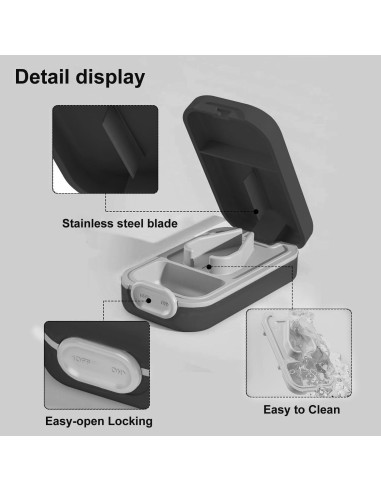 Cortador de Pastillas Hafigigi Negro con Cerradura de Seguridad