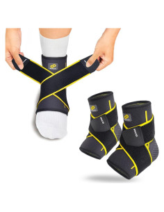 Bracoo Faja de Compresión para Tobillo FS60 Unisex Negro