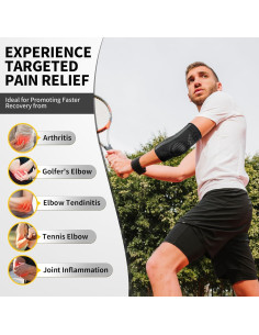 Faja de Codo CAMBIVO para Tendinitis y Codo de Tenista - 2 Paquetes 2