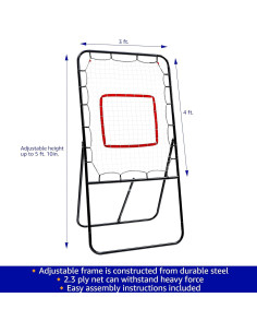 Rebotador de Lacrosse 121.9x91.4 cm con Objetivo Trademark Innovations 2