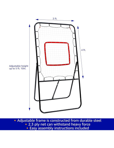 Rebotador de Lacrosse 121.9x91.4 cm con Objetivo Trademark Innovations