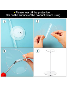 Soportes Acrílicos para Sombreros Chunful - Juego de 4 - 30 cm 2