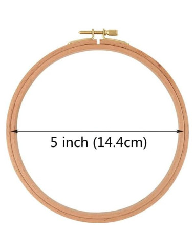 Aros de Bordado de Madera de Haya 5 Pulgadas - 2 Piezas