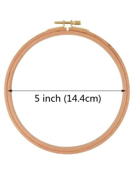 Aros de Bordado de Madera de Haya 5 Pulgadas - 2 Piezas
