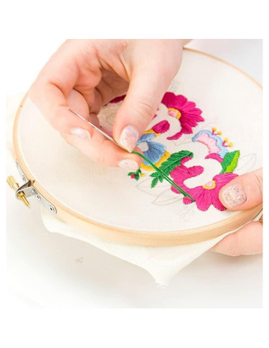 Aros de Bordado de Madera de Haya 5 Pulgadas - 2 Piezas