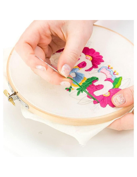 Aros de Bordado de Madera de Haya 5 Pulgadas - 2 Piezas