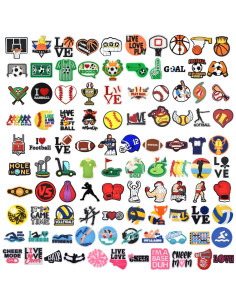 Adornos de Lápiz Deportivo XHAOYEAHX 100PCS Silicona 2