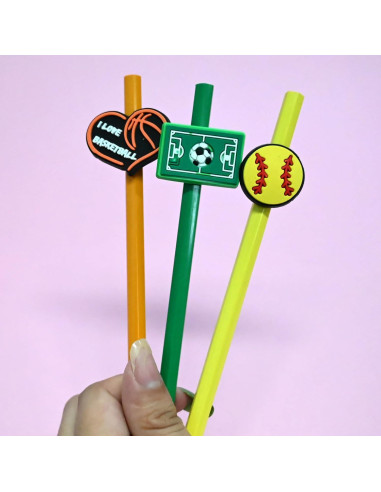 Adornos de Lápiz Deportivo XHAOYEAHX 100PCS Silicona