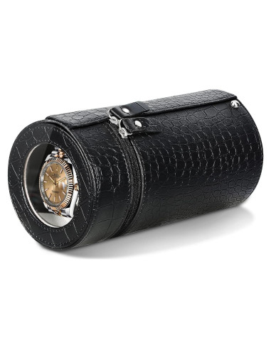 Enrollador de Relojes Automáticos Uthlusty Negro con Motor Silencioso