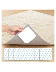 8 Piezas Cinta Antideslizante para Alfombras ZC GEL 40.8g