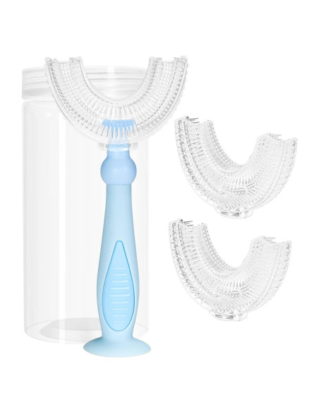 Cepillo de Dientes en U Tusiwit para Niños 2-6 Años Azul