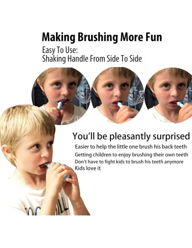 Cepillo de Dientes en U Tusiwit para Niños 2-6 Años Azul