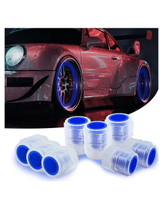 8 Tapones de Válvula de Neumático Luminosos OSIFIT Azul